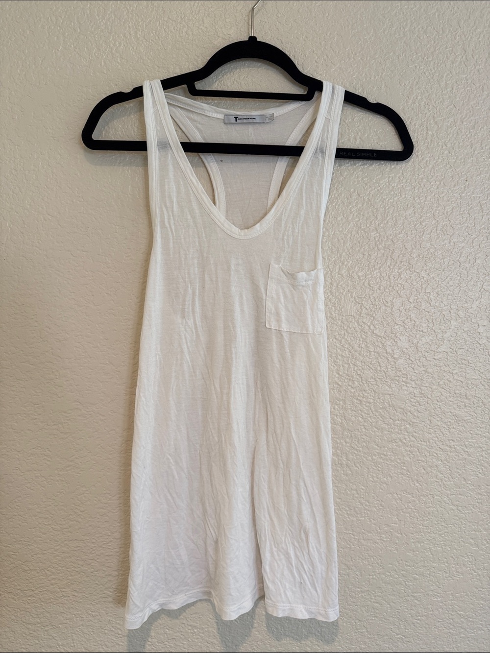 T by Alexander Wang Oversized Tank - White